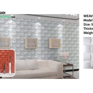 Ốp tường nhựa 3D PVC – WEAVE WK51021