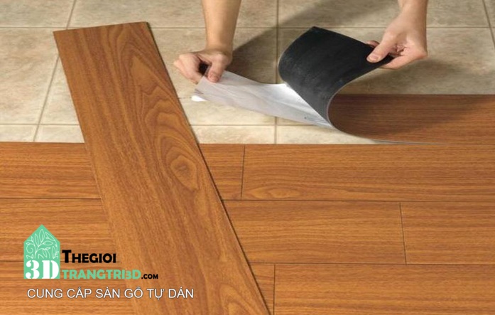 Sàn nhựa gỗ tự dán Golden Floor - Thế Giới Trang Trí 3D