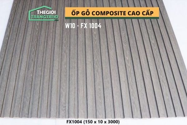 Ốp tường gỗ composite cao cấp - lamri nhựa gỗ GPWood W10 FX1004