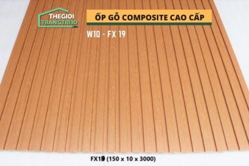 Ốp tường gỗ composite cao cấp - lamri nhựa gỗ GPWood W10 FX19