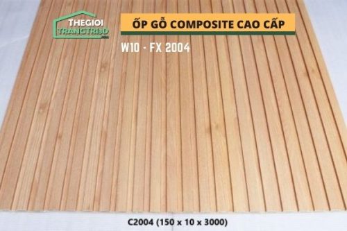 Ốp tường gỗ composite cao cấp - lamri nhựa gỗ GPWood W10 FC2004