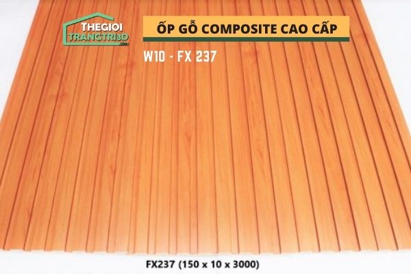 Ốp tường gỗ composite cao cấp - lamri nhựa gỗ GPWood W10 FX237
