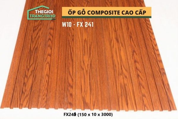 Ốp tường gỗ composite cao cấp - lamri nhựa gỗ GPWood W10 FX241