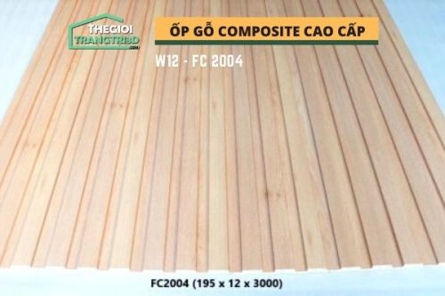 Ốp tường gỗ composite cao cấp - lamri nhựa gỗ GPWood W12 FC2004