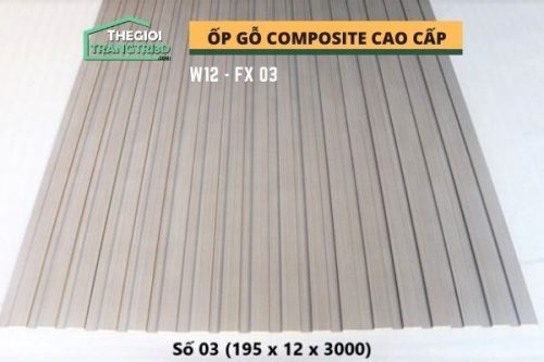 Ốp tường gỗ composite cao cấp - lamri nhựa gỗ GPWood W12 FX03