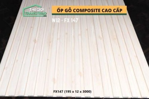 Ốp tường gỗ composite cao cấp - lamri nhựa gỗ GPWood W12 FX147