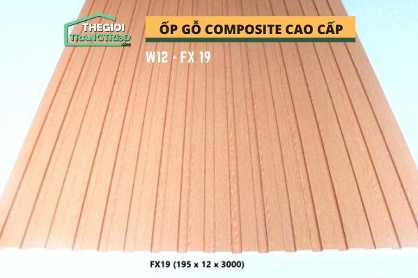 Ốp tường gỗ composite cao cấp - lamri nhựa gỗ GPWood W12 FX19