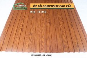 Ốp tường gỗ composite cao cấp - lamri nhựa gỗ GPWood W12 FX240