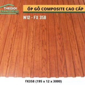 Ốp tường gỗ composite cao cấp - lamri nhựa gỗ GPWood W12 FX358