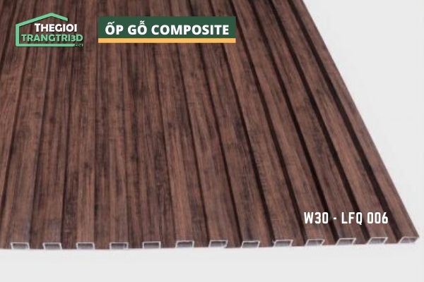 Tấm ốp gỗ nhựa composite - lamri vân gỗ GPWood W30 LFQ 006