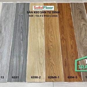 Sàn nhựa vân gỗ tự dán Solid Floor