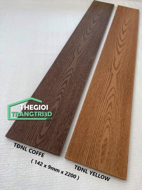 Sàn nhựa gỗ ngoài trời TDNL vân gỗ - Tấm ốp sàn composite
