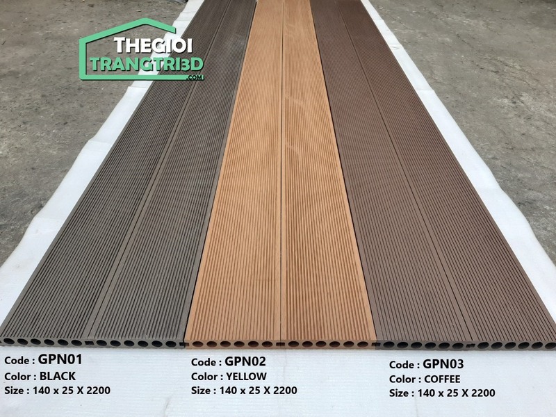 Sàn nhựa gỗ ngoài trời GPN - Tấm ốp sàn composite