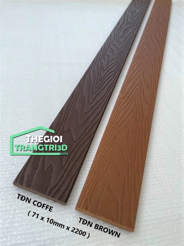 Sàn nhựa gỗ ngoài trời TDN vân gỗ - Tấm ốp sàn composite