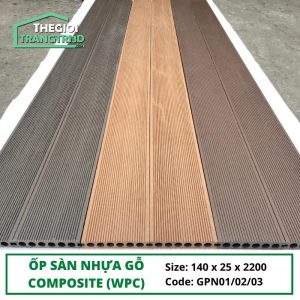 Sàn nhựa gỗ ngoài trời GPN - Tấm ốp sàn composite