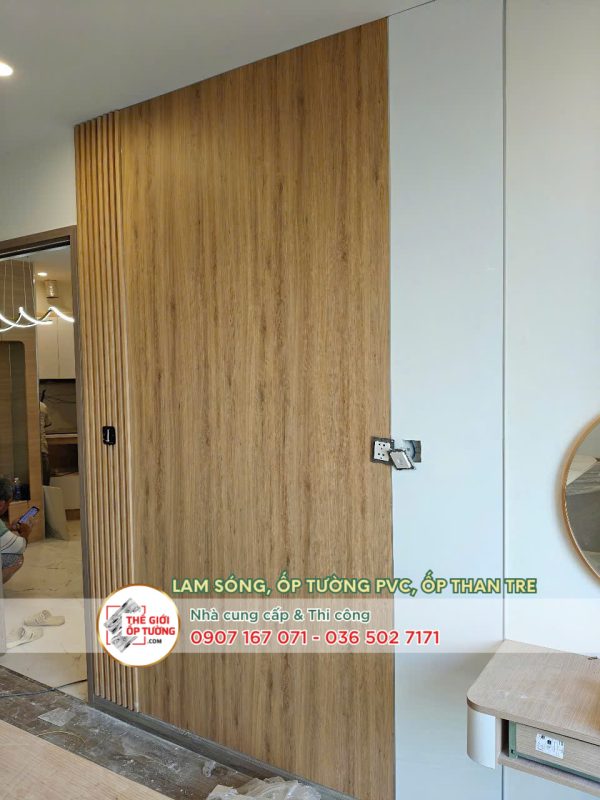 Tấm nhựa giả gỗ ốp tường nano – Vật liệu trang trí “đa năng”
