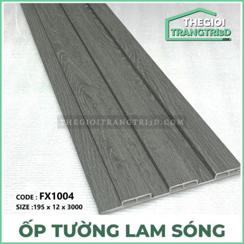 Tấm Ốp Tường Lam Sóng Vân Gỗ FX1004