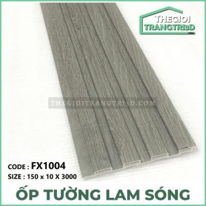 Tấm Ốp Tường Lam Sóng Vân Gỗ FX1004