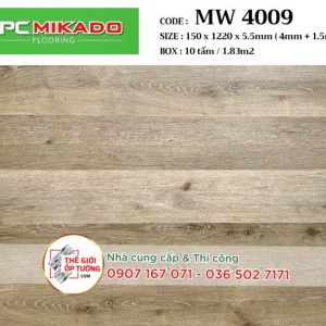 Sàn Gỗ Hèm Khóa SPC MIKADO 5.5mm - MW4009