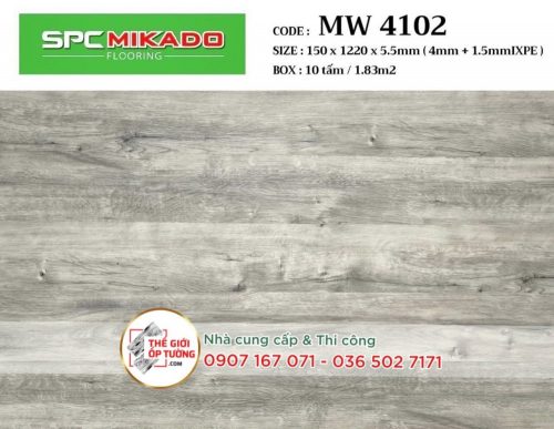 Sàn Gỗ Hèm Khóa SPC MIKADO 5.5mm - MW4102