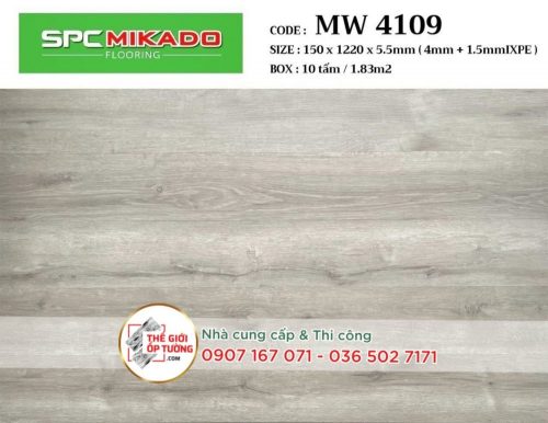 Sàn Gỗ Hèm Khóa SPC MIKADO 5.5mm - MW4109