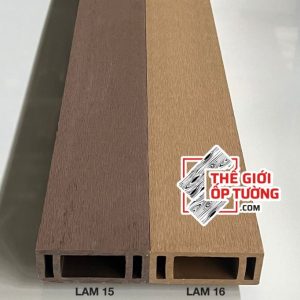 Lam hộp ốp tường nhựa gỗ ngoài trời composite 35x90