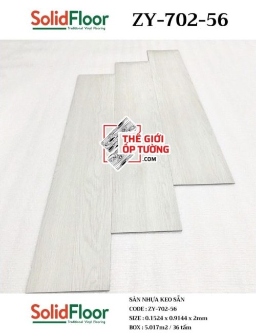 Sàn nhựa giả gỗ sẵn keo tự dán Solid Floor 702-56