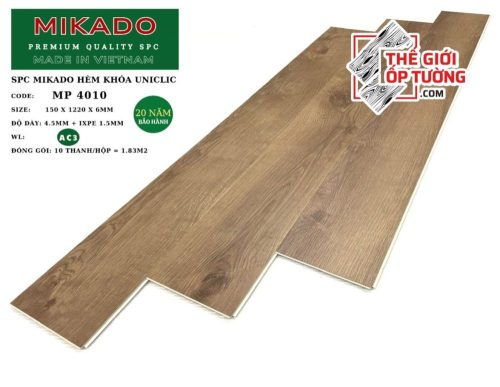 Sàn Gỗ Hèm Khóa SPC MIKADO 6mm 4010