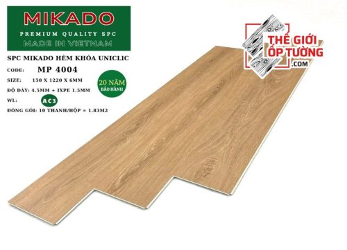 Sàn Gỗ Hèm Khóa SPC MIKADO 6mm 4004