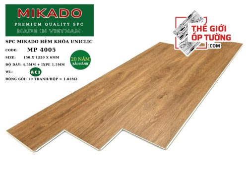 Sàn Gỗ Hèm Khóa SPC MIKADO 6mm 4005