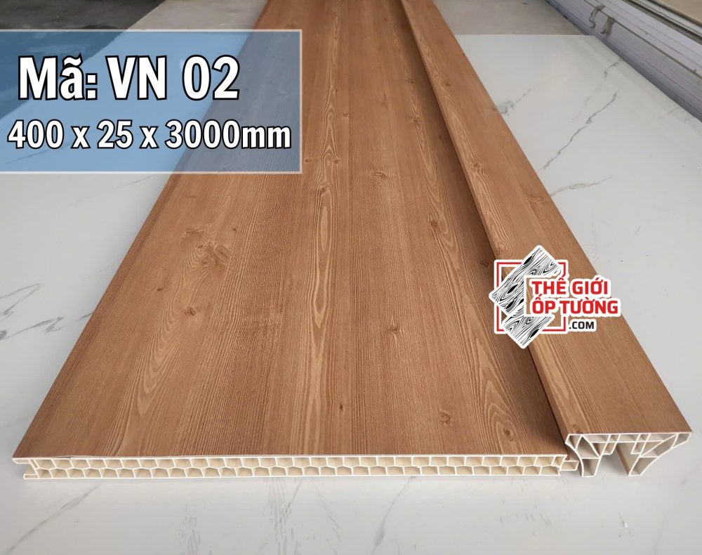 Ốp Vách Ngăn PVC Vân Gỗ 02