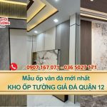 Mẫu ốp vân đá mới tại kho thi công tấm ốp tường giả đá quận 12