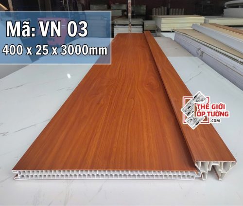 Ốp Vách Ngăn PVC Vân Gỗ 03