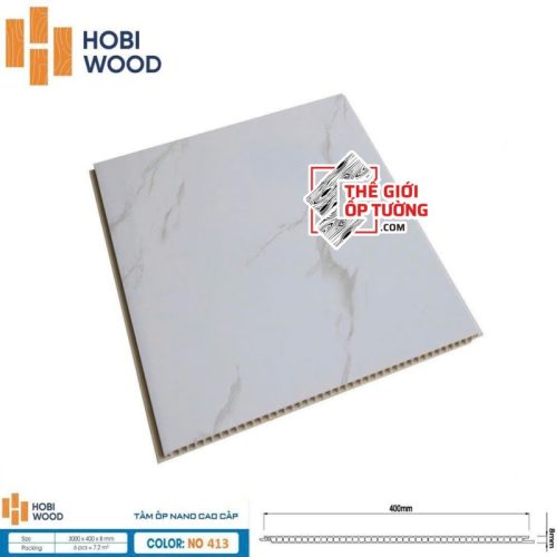 Tấm ốp tường nano vân gỗ cao cấp HOBI Wood vân đá