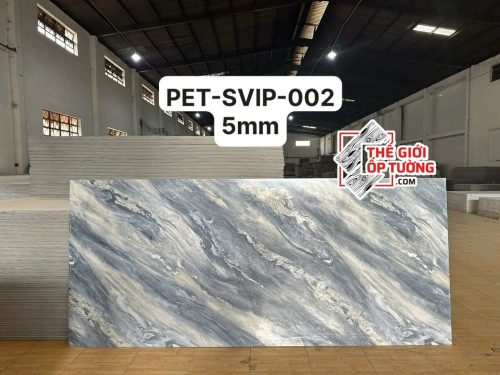 Ốp tường than tre vân đá 5mm PET SVIP 02