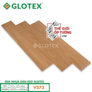 Sàn nhựa sẵn keo bóc dán 2mm Glotex 273