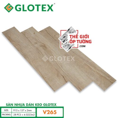 Sàn nhựa sẵn keo bóc dán 2mm Glotex 265