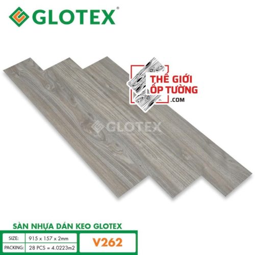 Sàn nhựa sẵn keo bóc dán 2mm Glotex 262