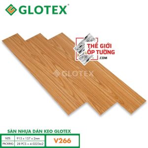 Sàn nhựa sẵn keo bóc dán 2mm Glotex 266