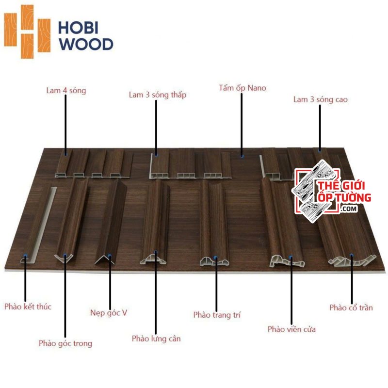 Tấm ốp tường nano vân gỗ cao cấp HOBI Wood