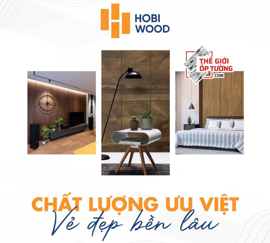 Tấm ốp tường nano vân gỗ cao cấp HOBI Wood