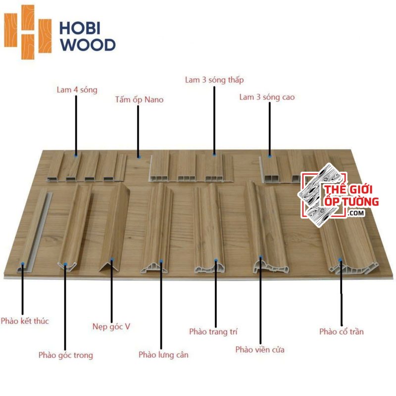 Tấm ốp tường nano vân gỗ cao cấp HOBI Wood