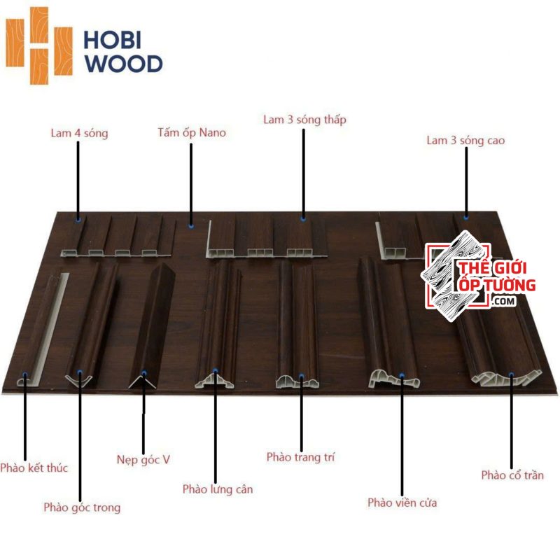 Tấm ốp tường nano vân gỗ cao cấp HOBI Wood