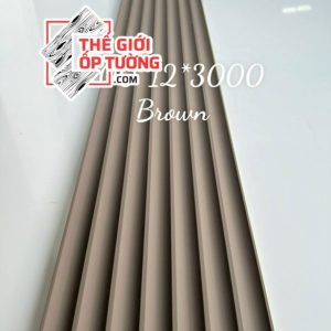 Ốp Tường Lam Sóng Bán Nguyệt màu trơn Nâu