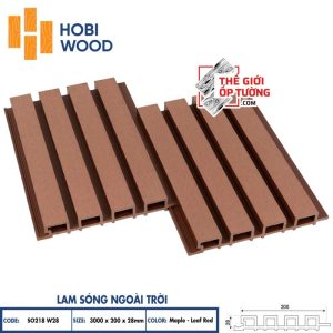 Ốp Tường Sàn Ngoài Trời Gỗ Nhựa Composite Hobi Wood - Lam Sóng