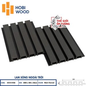 Ốp Tường Sàn Ngoài Trời Gỗ Nhựa Composite Hobi Wood - Lam Sóng