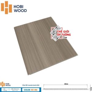 Tấm ốp tường nano vân gỗ cao cấp HOBI Wood 3000x400x8mm