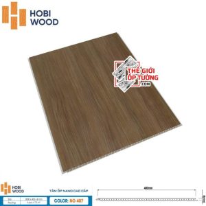 Tấm ốp tường nano vân gỗ cao cấp HOBI Wood 3000x400x8mm