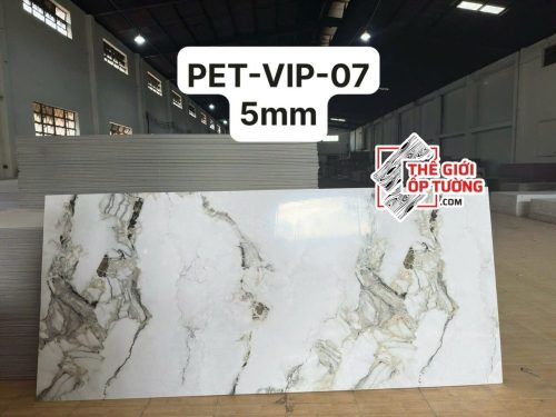 Ốp tường than tre vân đá 5mm PET VIP 07