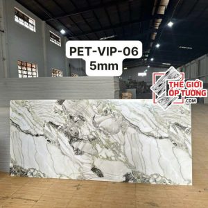 Ốp tường than tre vân đá 5mm PET VIP 06